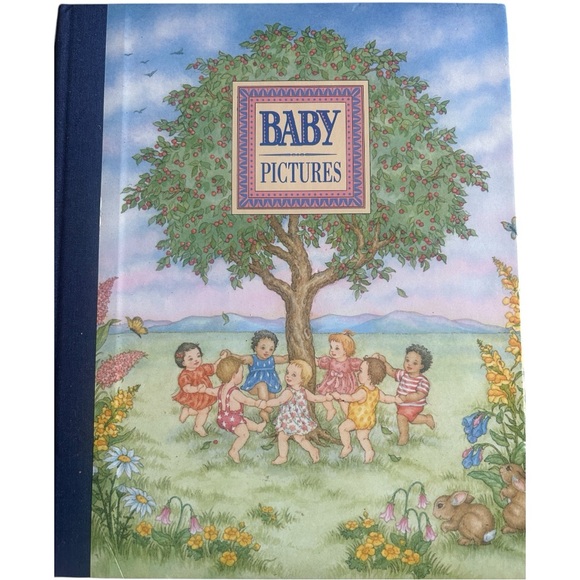 Vintage Other - Vintage Baby Victorian Pictures Album - Blue and Multicolor hard cover
